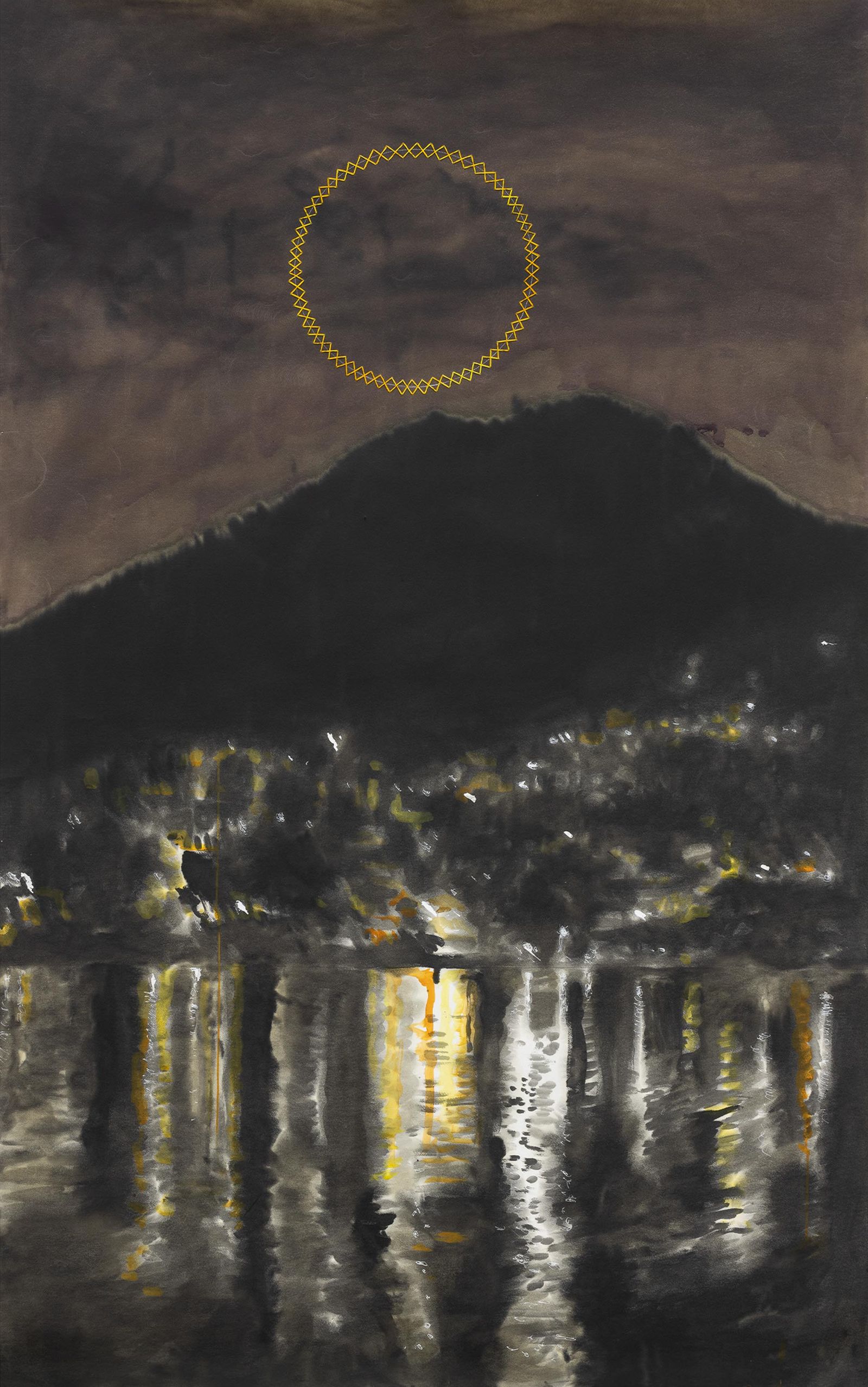 Manuel Chavajay, Untitled (hay días que se acercan las montañas y los volcanes)