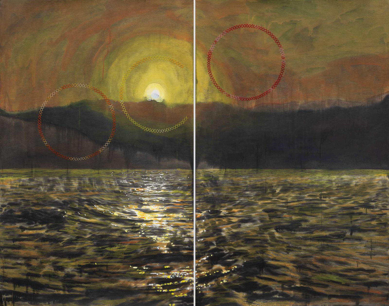 Manuel Chavajay, Untitled (hay días que se acercan las montañas y los volcanes)