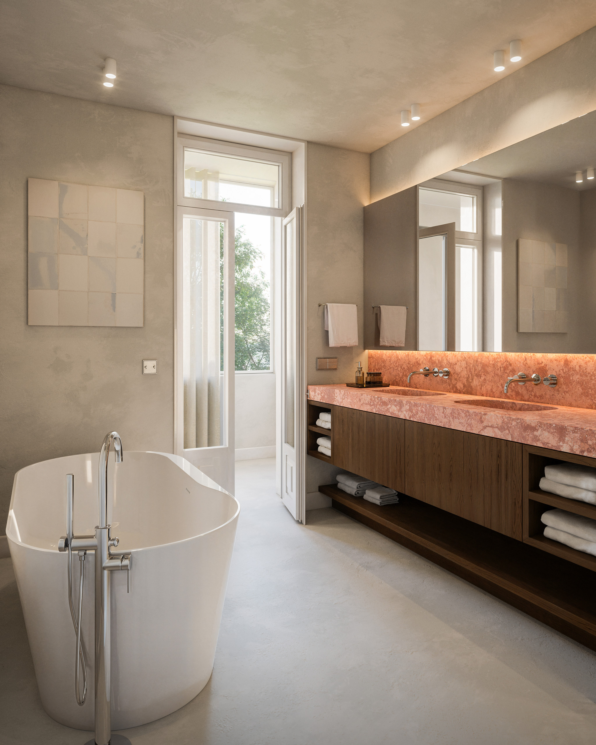 Bombarda, a renovated apartment near Saldanha in the Avenidas Novas, Lisbon: main bathroom