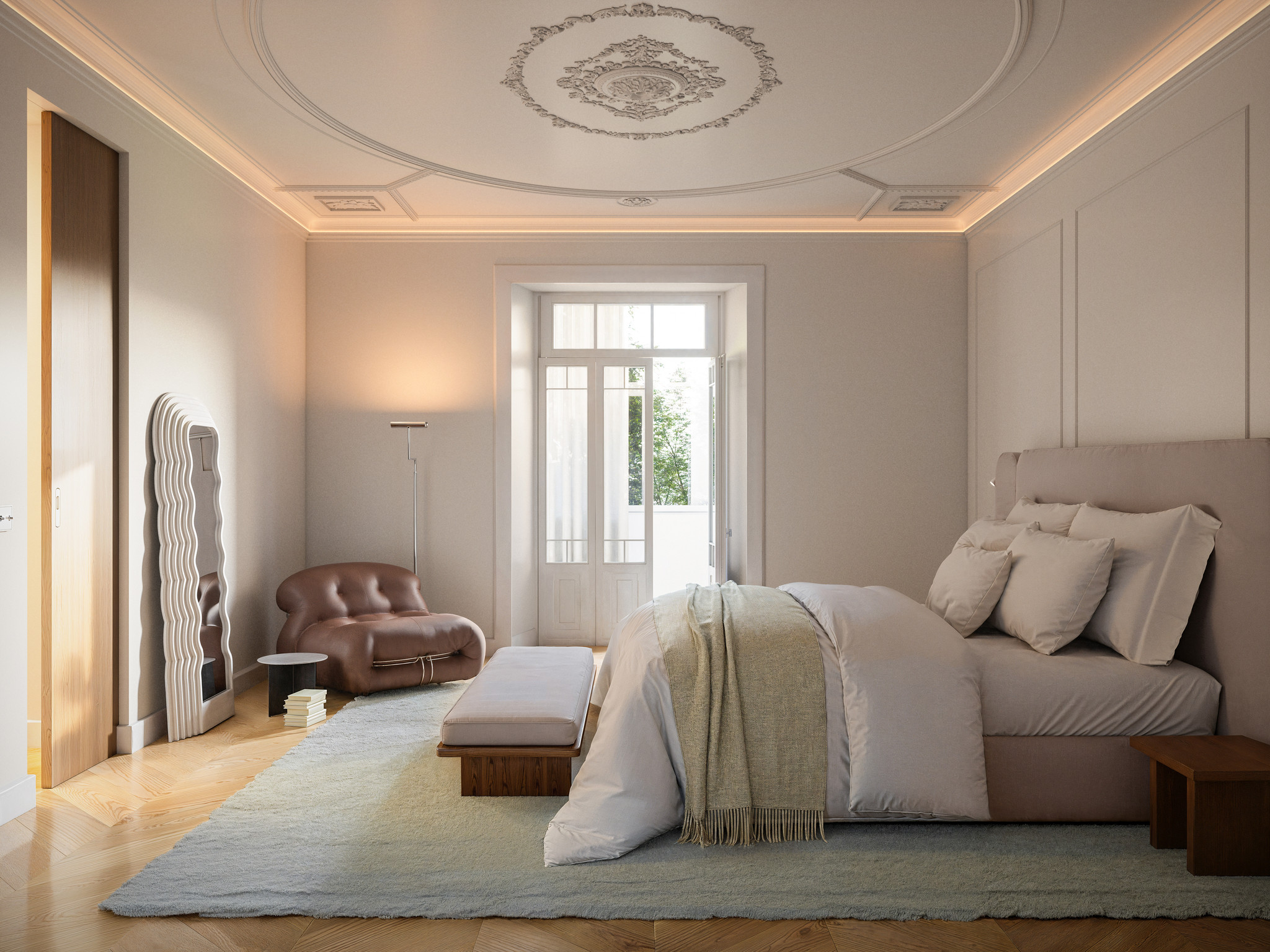 Bombarda, a renovated apartment near Saldanha in the Avenidas Novas, Lisbon: primary suite