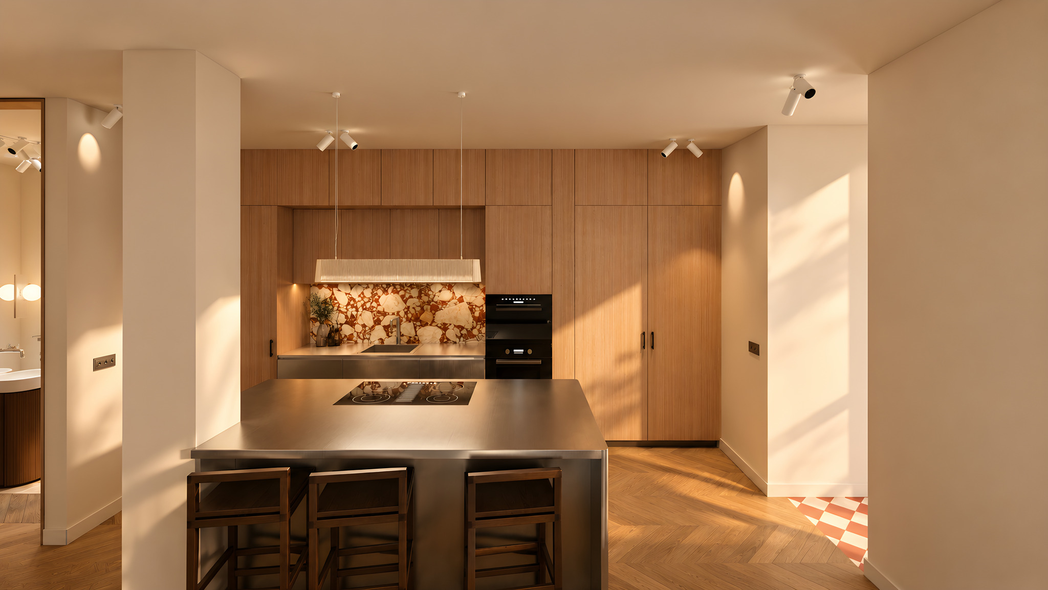 Fonseca · Living room and kitchen