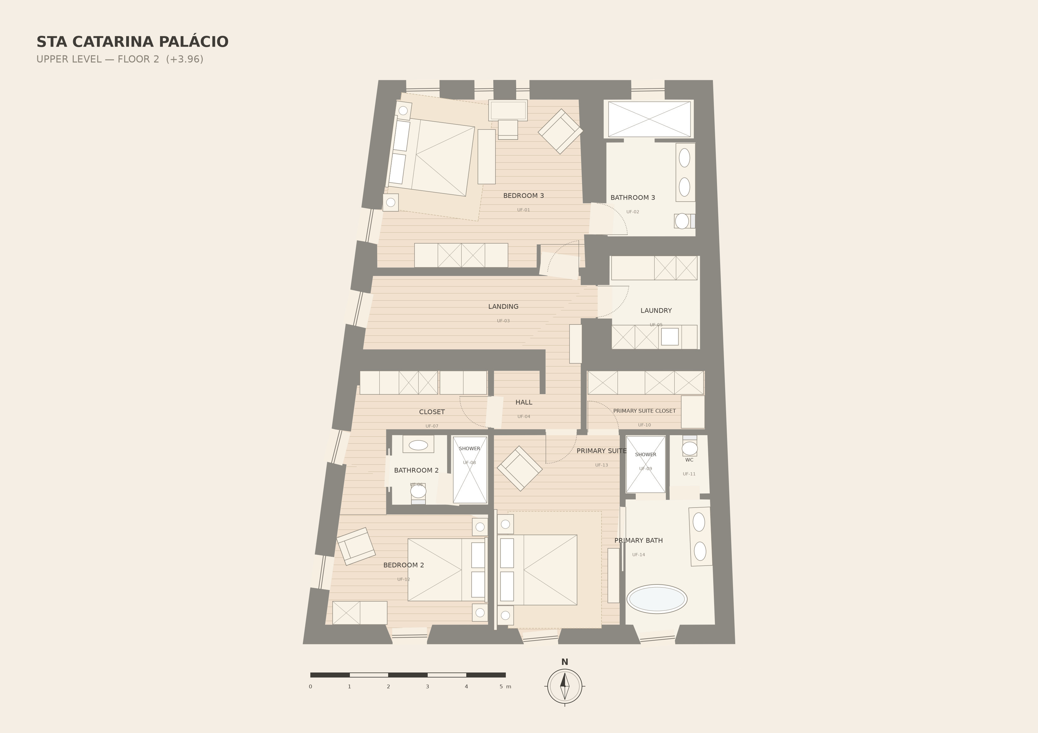 Palácio Catarina · floor plan · upper level