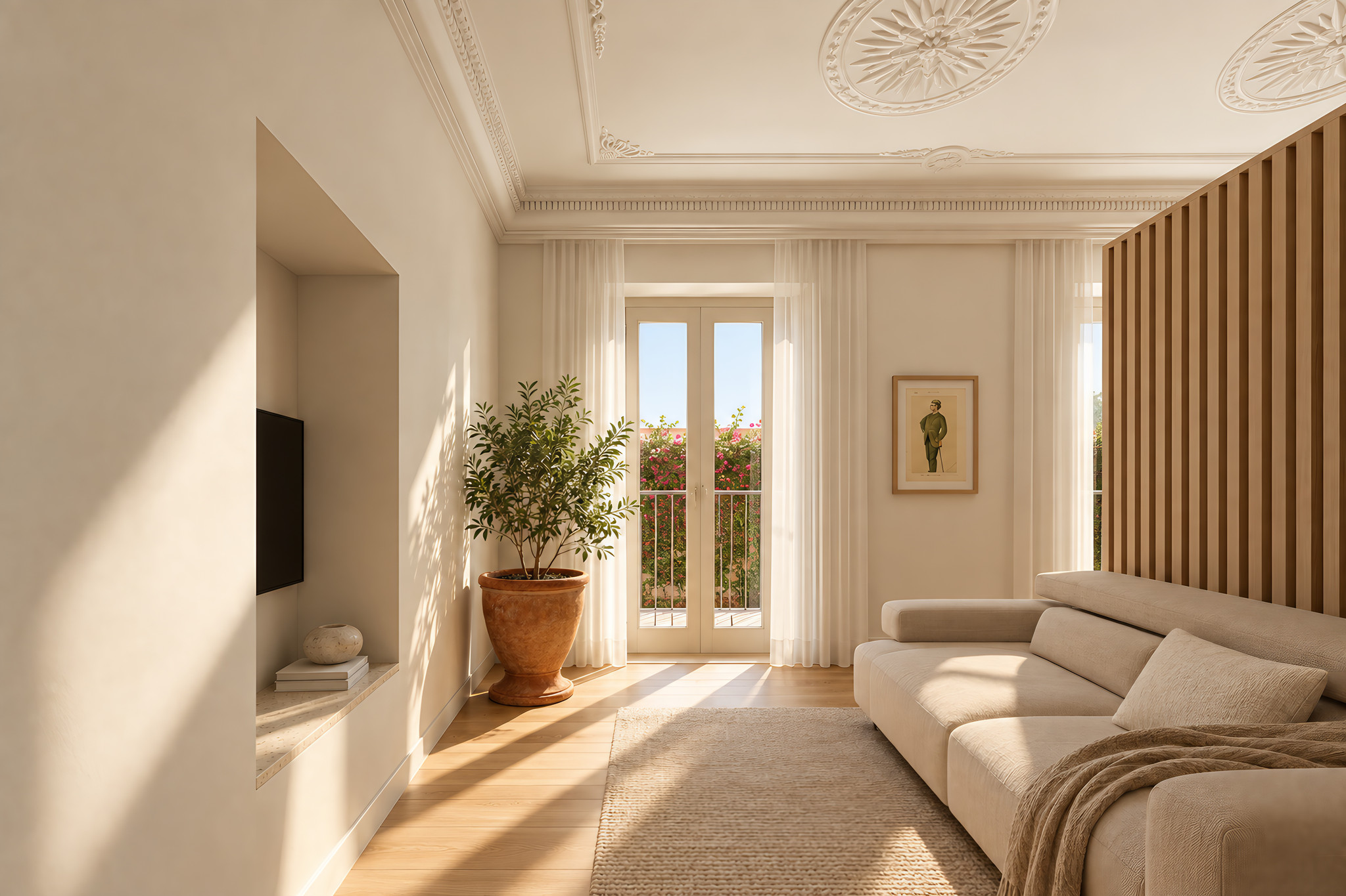 T0 interior · Living area