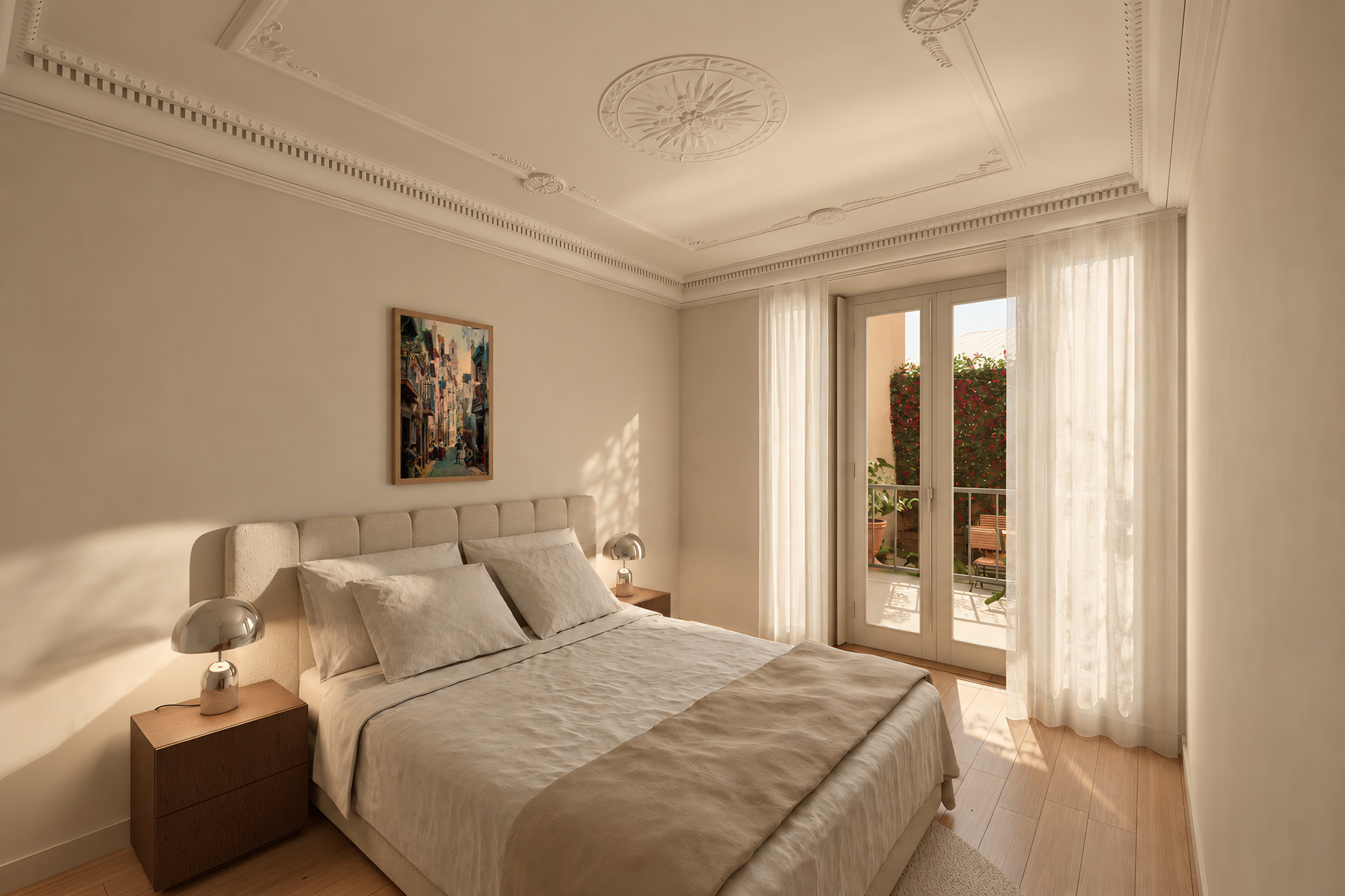 Pedra Friso, Unit 10 · Cesário · Bedroom towards the terrace